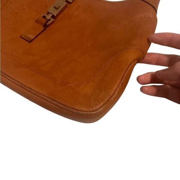 Gucci Tan Leather Jackie piston lock Shoulder Bag - Picture 5 of 14